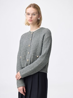 Tweedy Knitted Cardigan