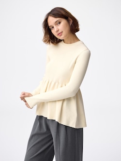 Peplum Knitted Pullover