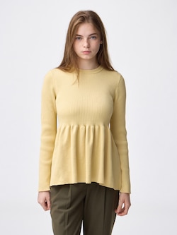 Peplum Knitted Pullover