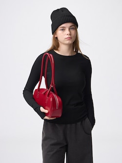 Warm Ribbed Crew Neck T-Shirt | Long