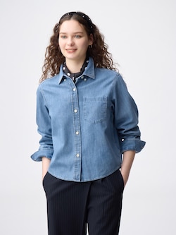 Denim Short Shirt