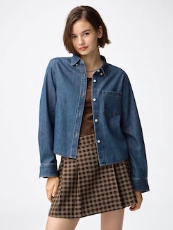 Denim Short Shirt