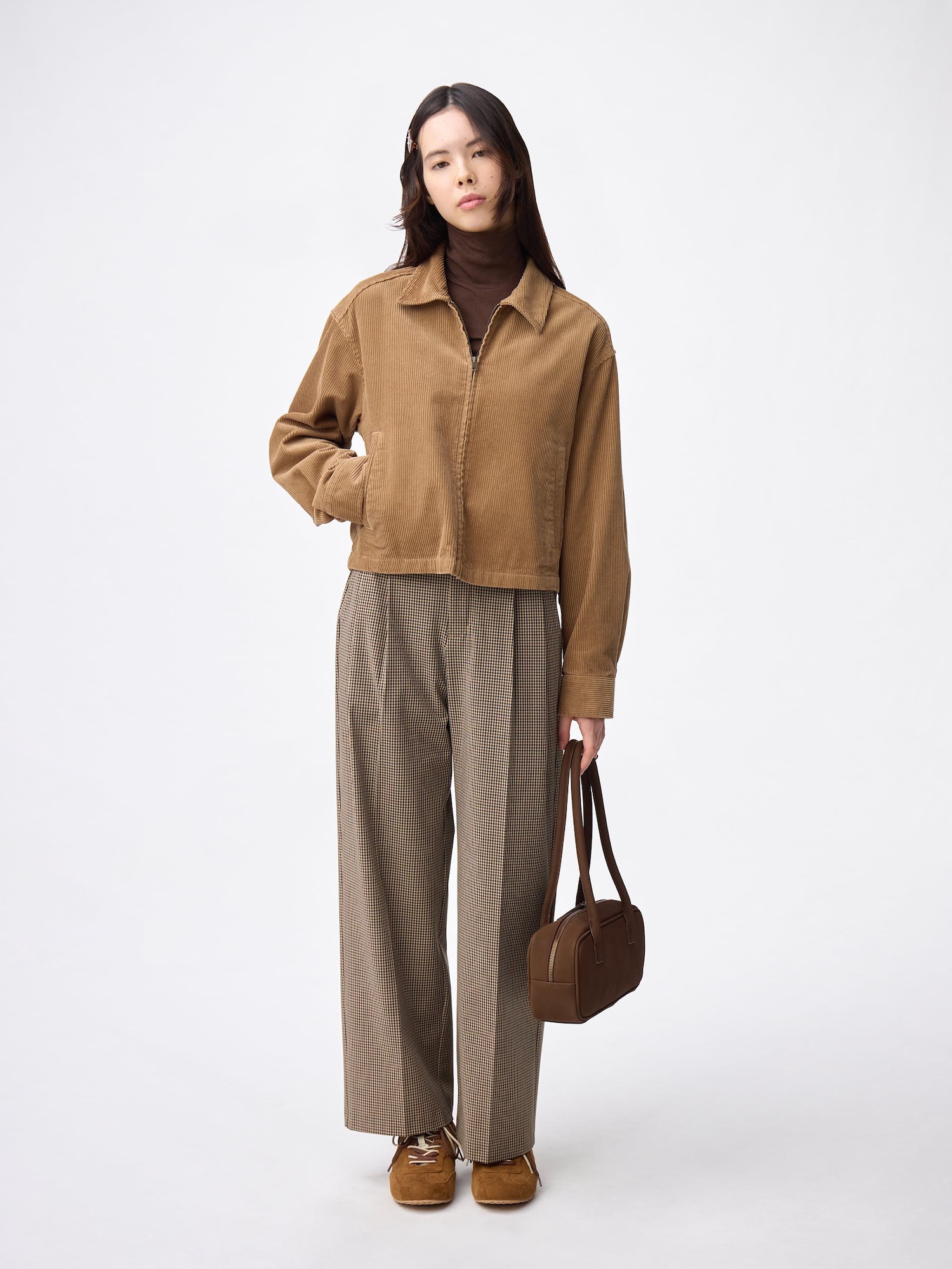 Corduroy Zip-Up Shirt Jacket | GU US