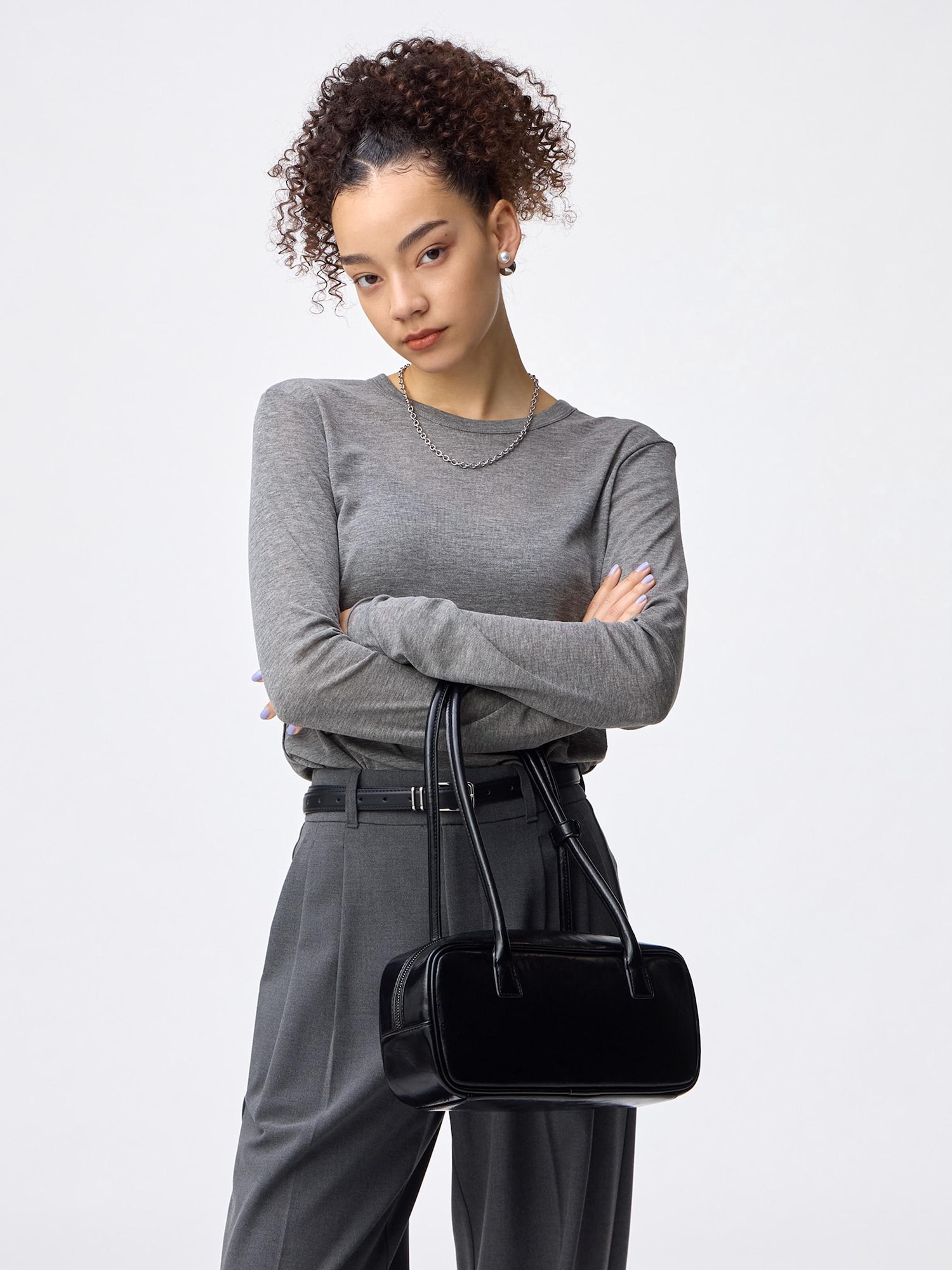 Soft Sheer Crew Neck T-Shirt | Long | GU US