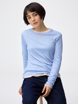 Soft Sheer Crew Neck T-Shirt | Long