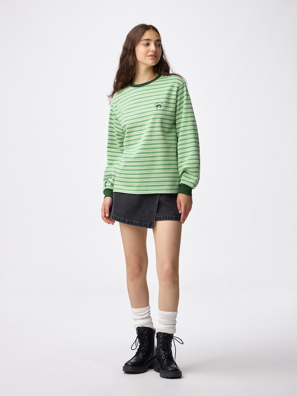 Light Weight Sweat Striped T-Shirt | Long | THE POWERPUFF GIRLS