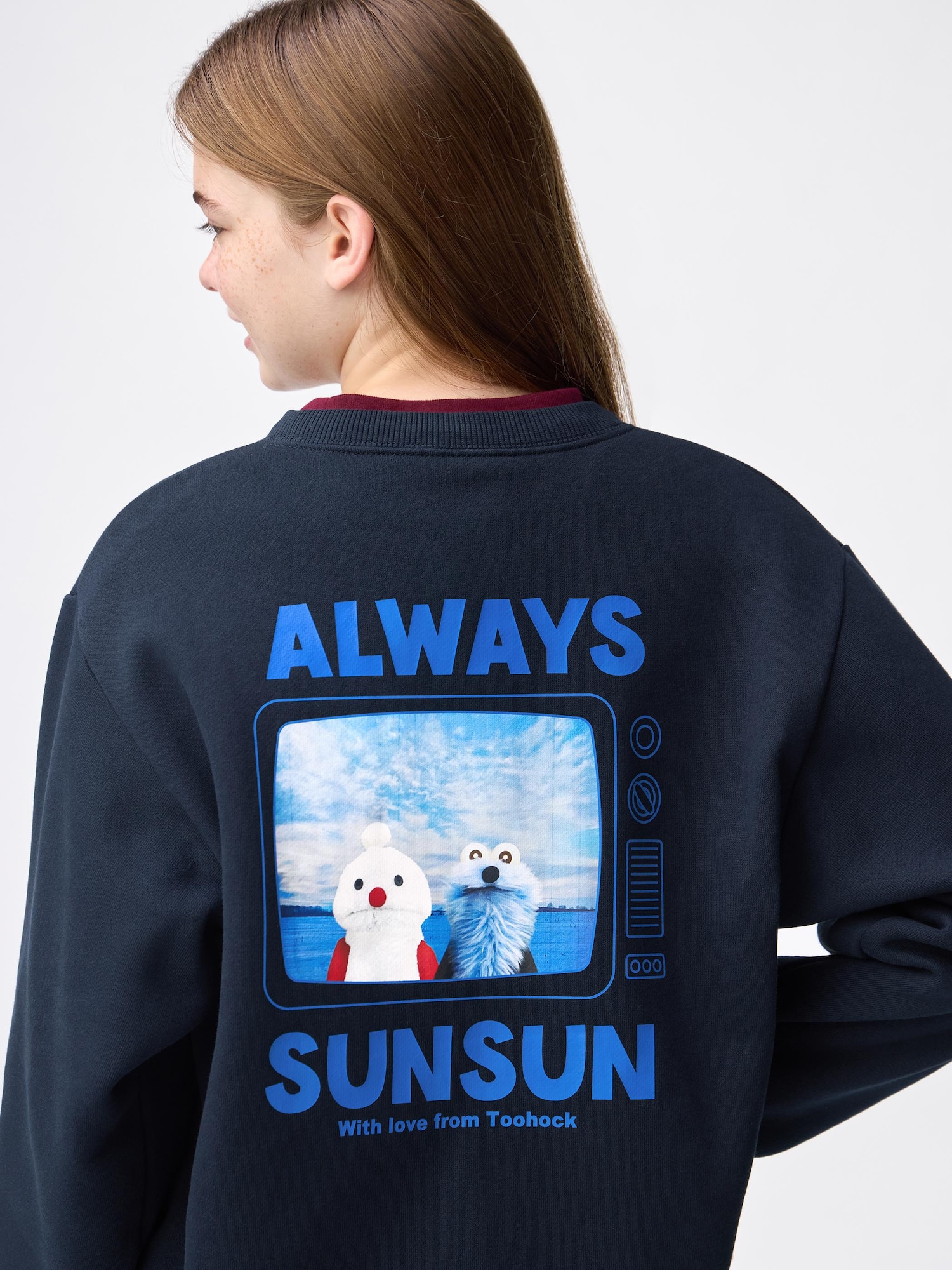 Women's Heavy Weight Sweatshirt | PUPPET SUNSUN | GU US