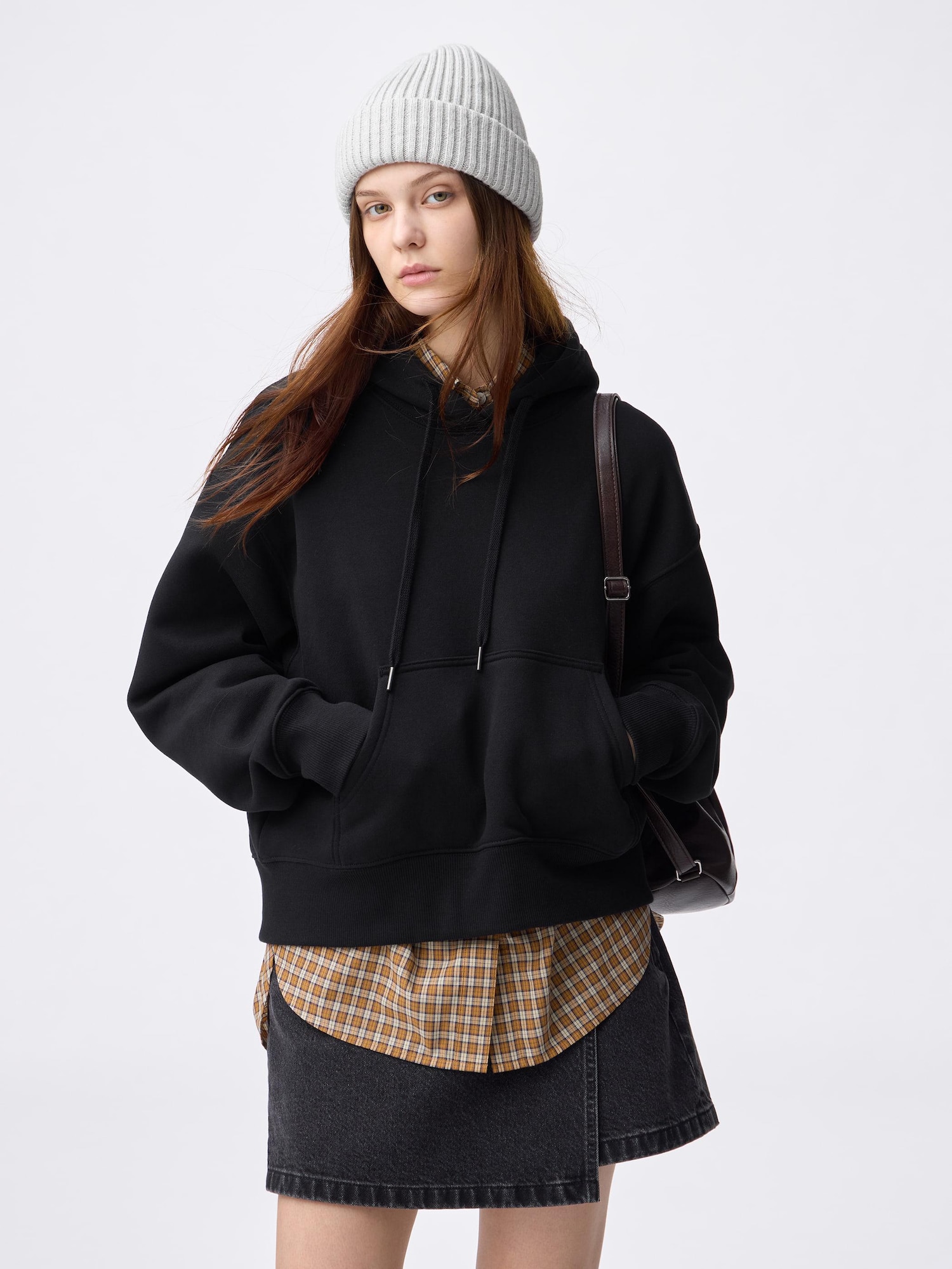 Women's Heavy Weight Sweat Short Hoodie | GU US