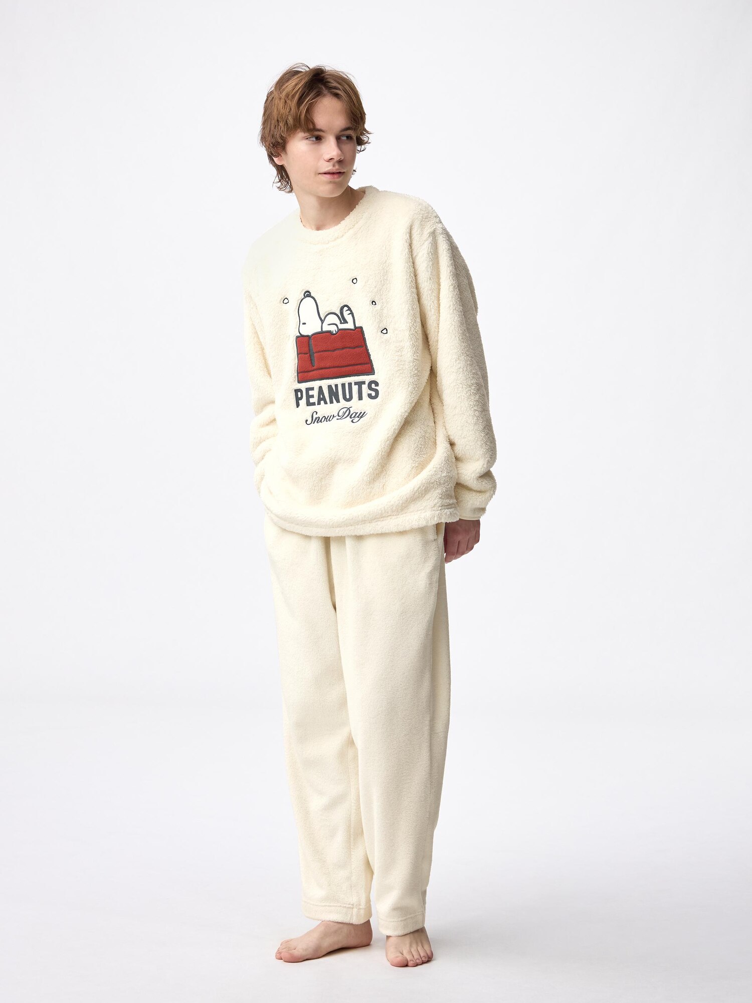 Men's Marshmallow Feel Lounge Set | Long | Peanuts | GU US