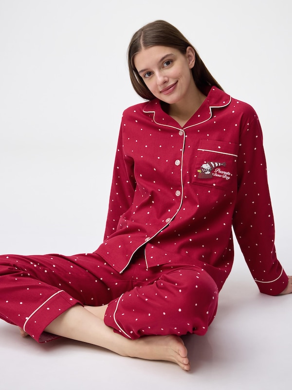 Flannel Pajamas | Long | Peanuts