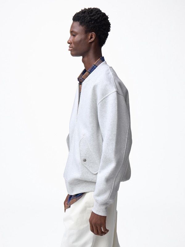 Heavy Weight Sweat Ribbed Jacket