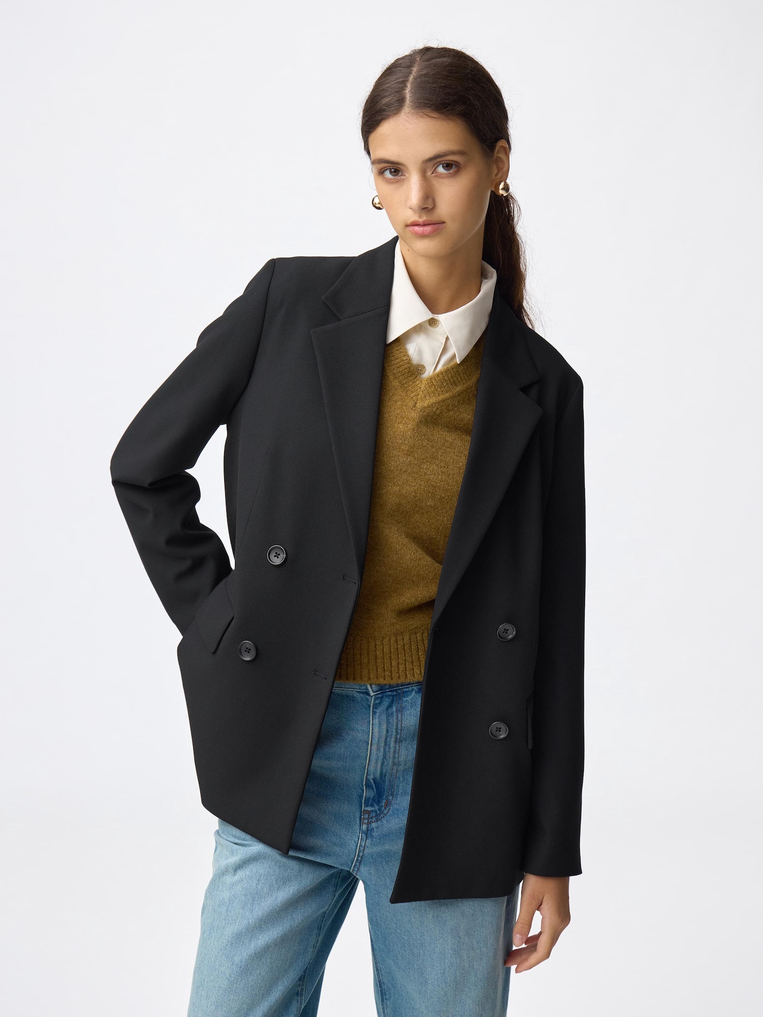 Double Breasted Jacket | GU US