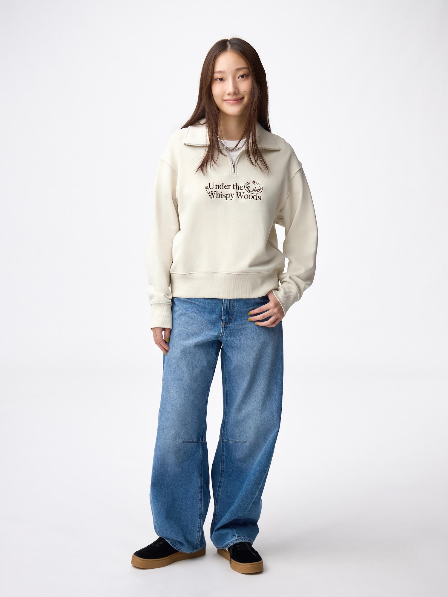 Women's Sweat Half-Zip Pullover | Kirby | GU US