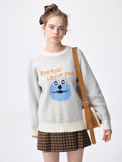 Oversized Knitted Pullover | PUPPET SUNSUN