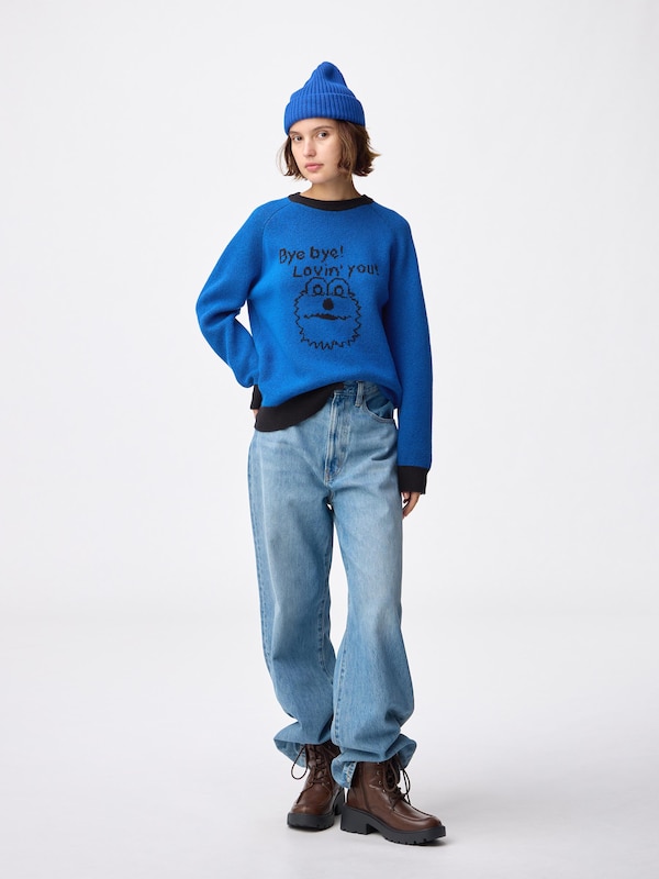 Oversized Knitted Pullover | PUPPET SUNSUN