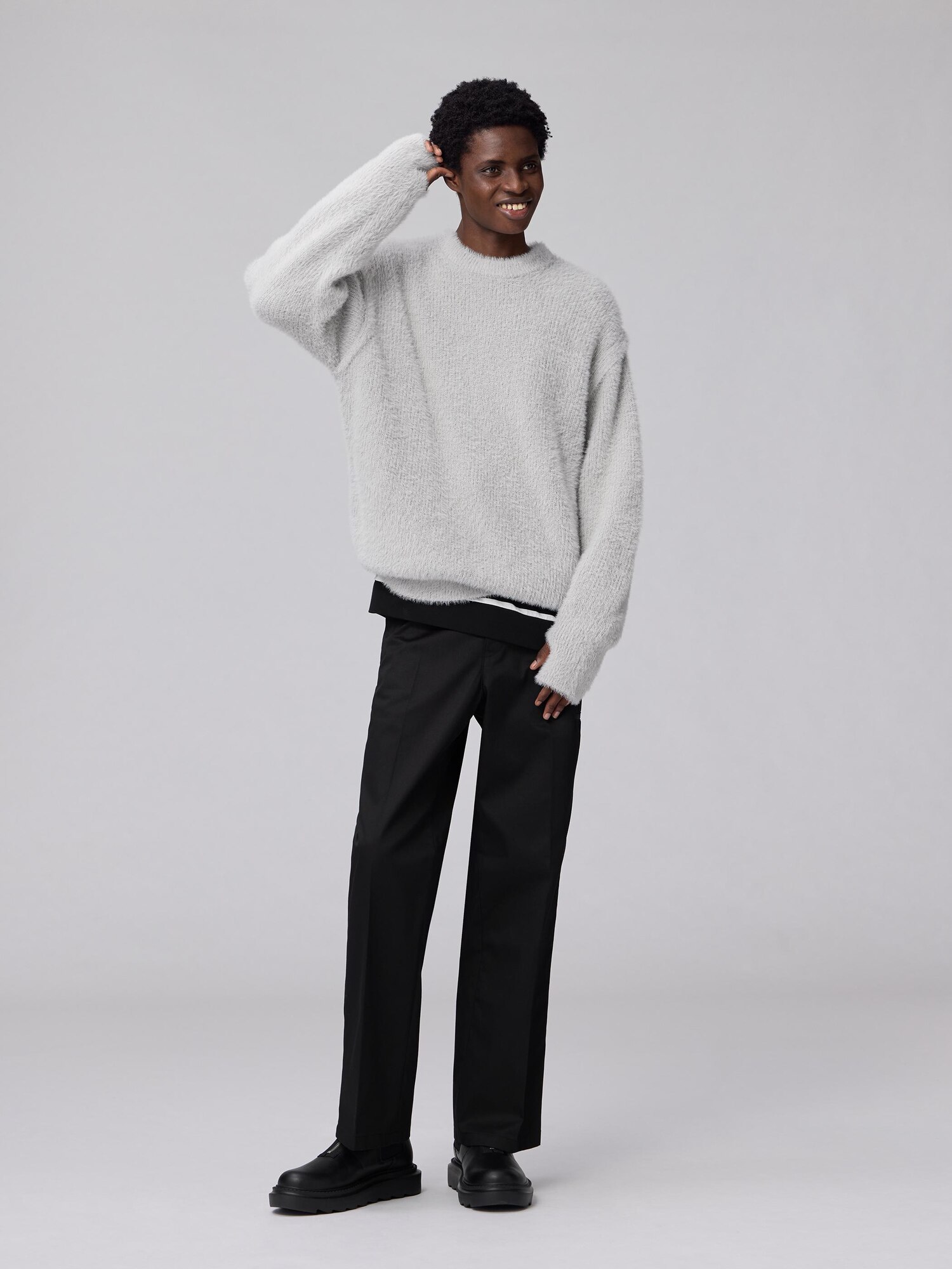 Shaggy Crew Neck Sweater | UNDERCOVER | GU US