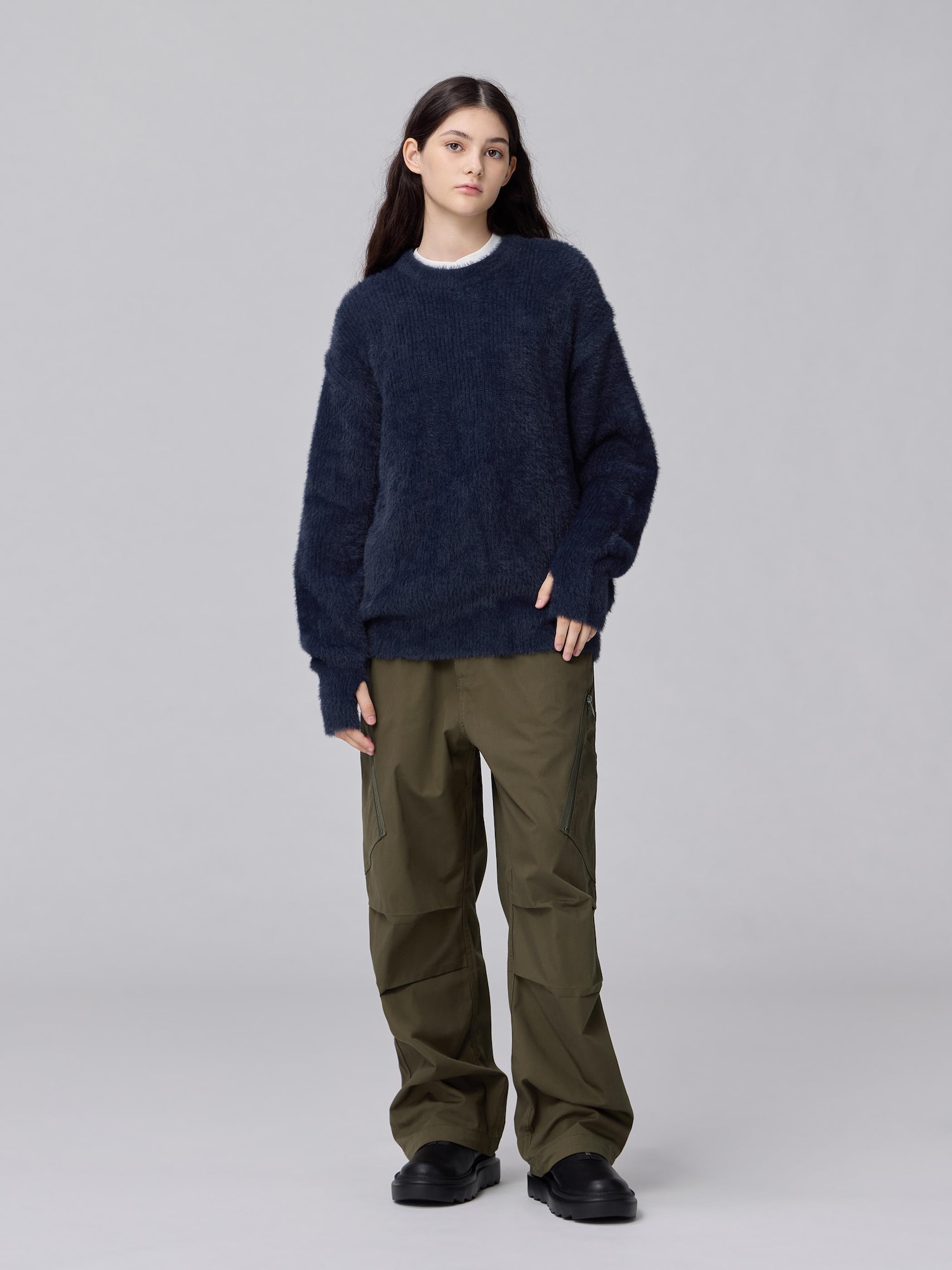 Shaggy Crew Neck Sweater | UNDERCOVER | GU US