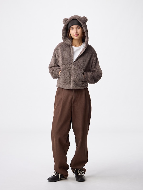 Marshmallow Feel Full-Zip Hoodie | Bear