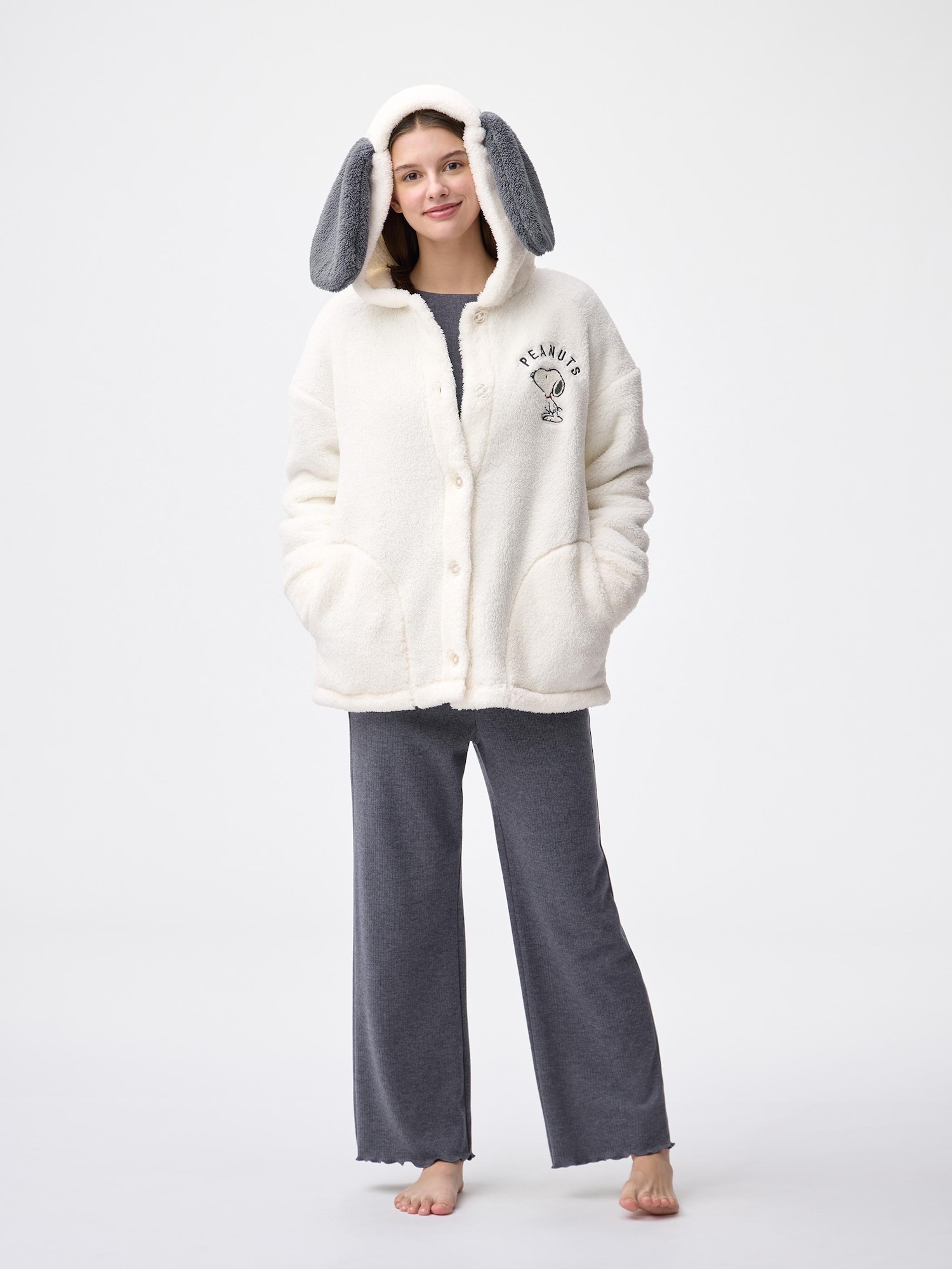 Women's Marshmallow Feel Hoodie | Peanuts | GU US
