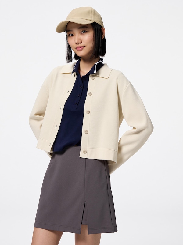 Milano Ribbed Polo Cardigan