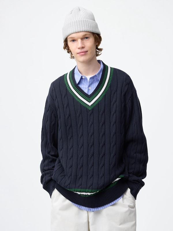Cotton Tilden V Neck Sweater