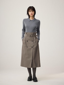 Trench Skirt | by rokh