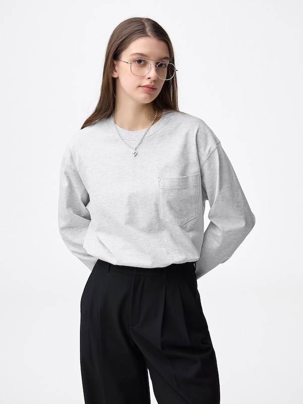 Heavy Weight Crew Neck T-Shirt | Long | B