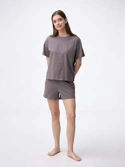Cotton Color Lounge Set | Short