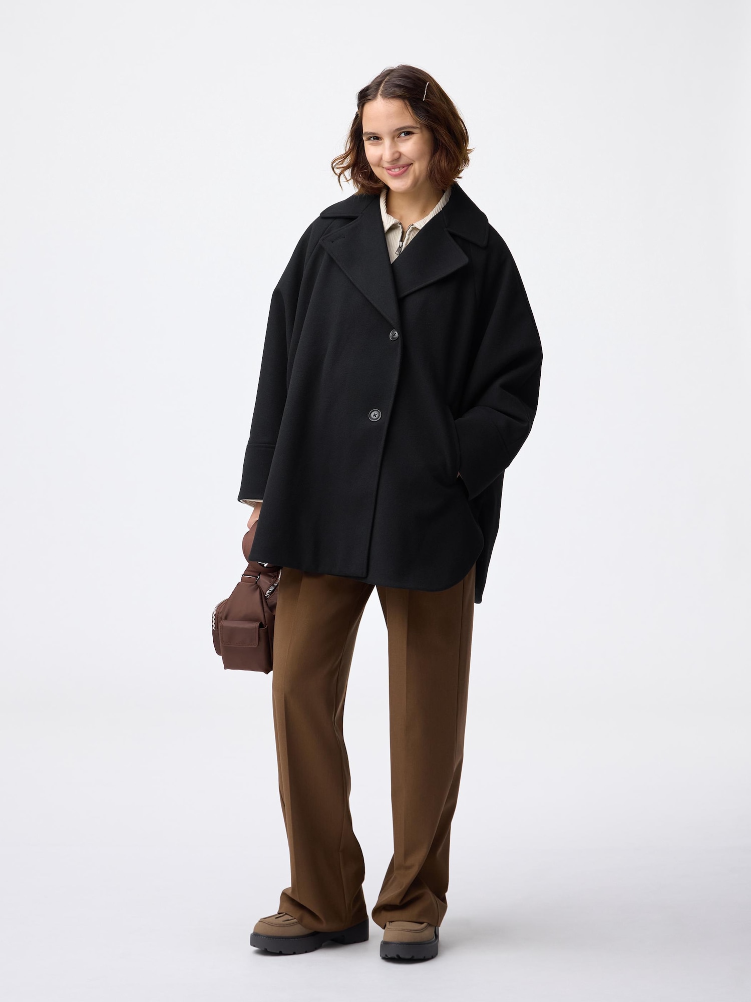 COZY MELTON Cape Coat | GU US