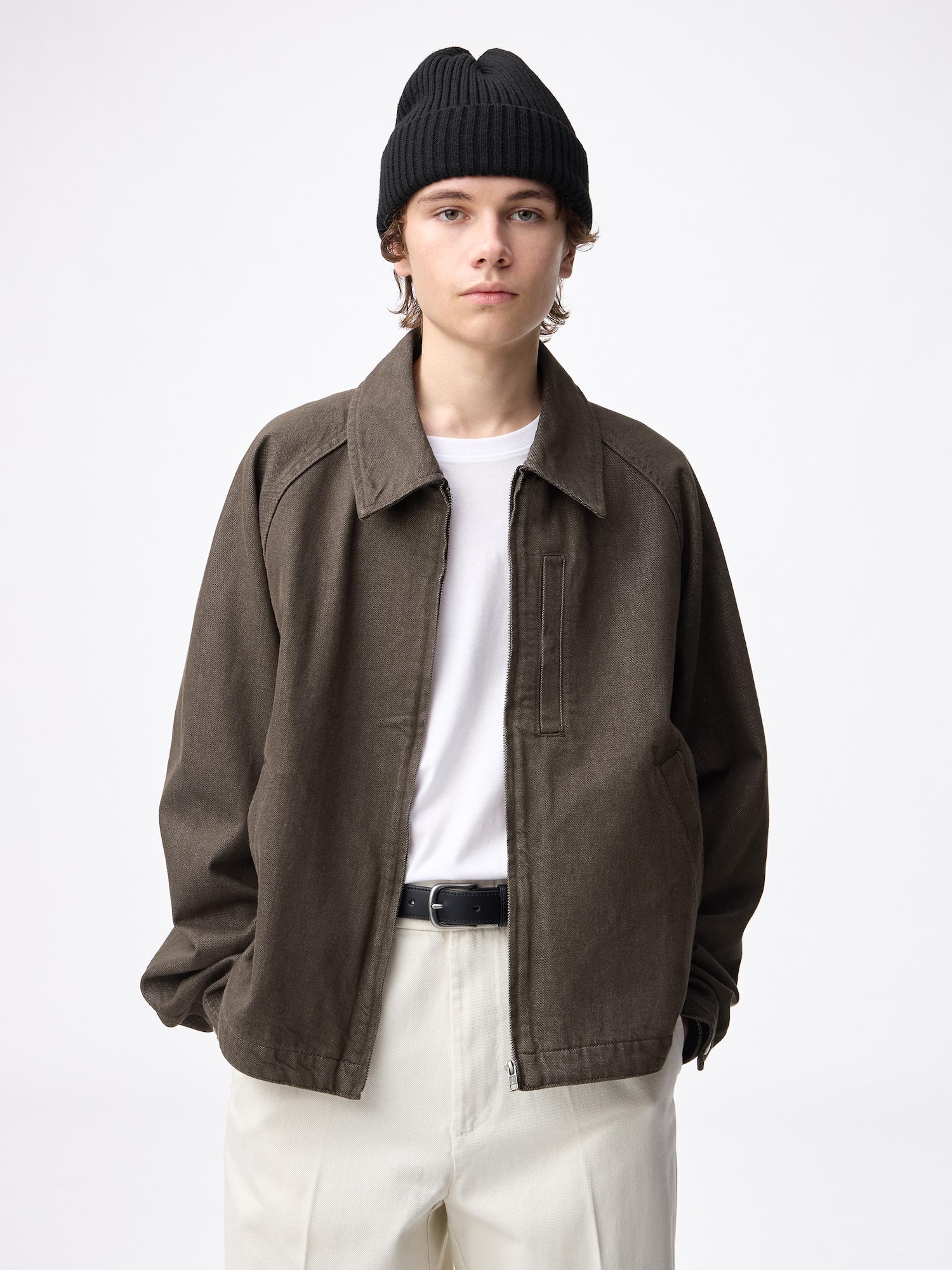 Cotton Zip Up Jacket | GU US