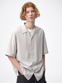 Dry Open Collar Shirt | HalfSlv