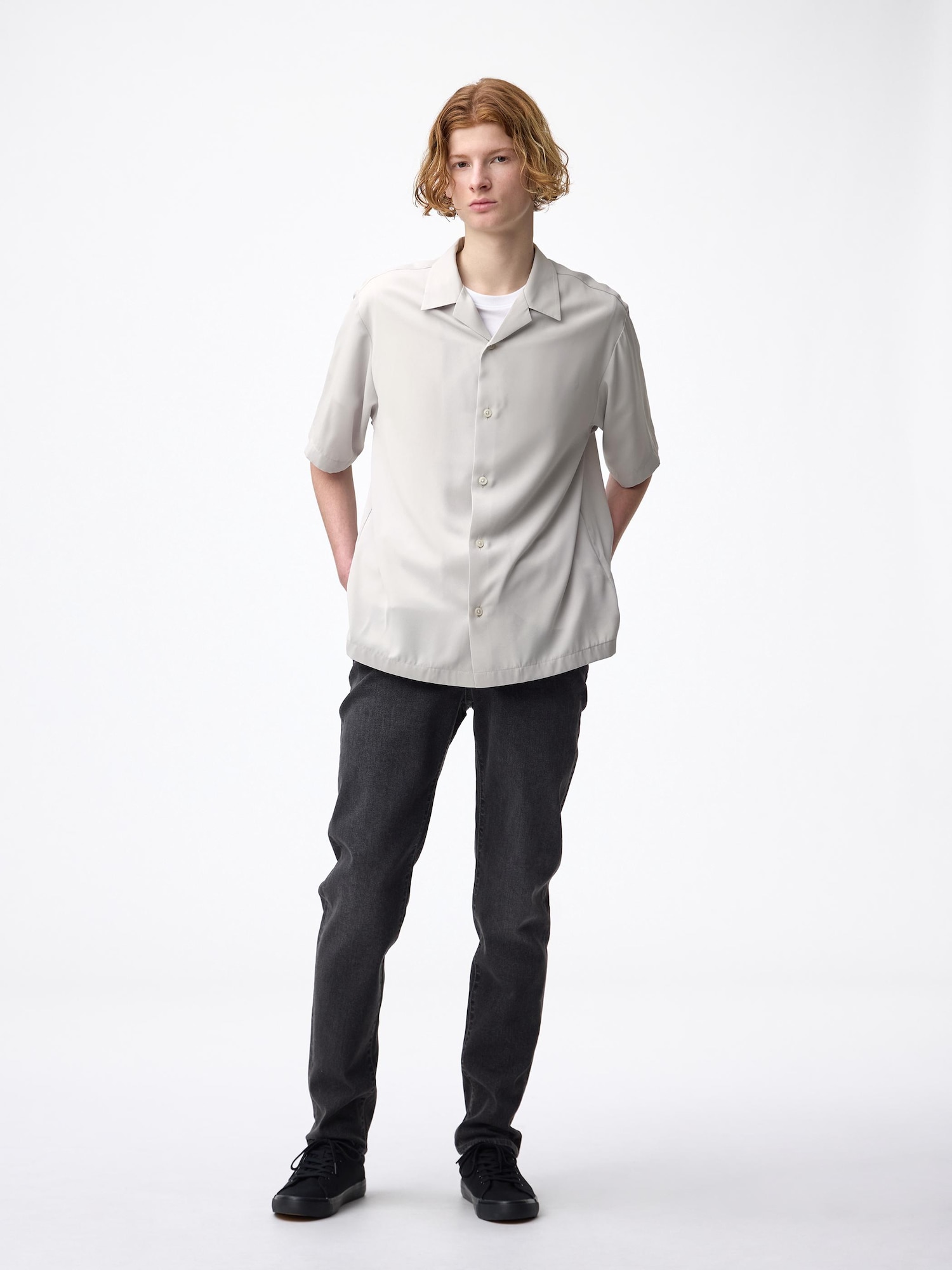 Unisex Dry Open Collar Shirt | HalfSlv | GU US