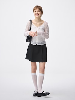 Side Pleated Skort