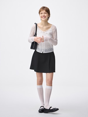 Side Pleated Skort