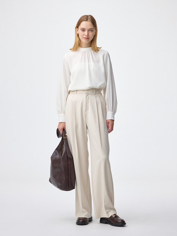 Stand-Up Collar Blouse