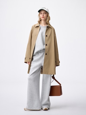 Balmacaan A-Line Half Coat