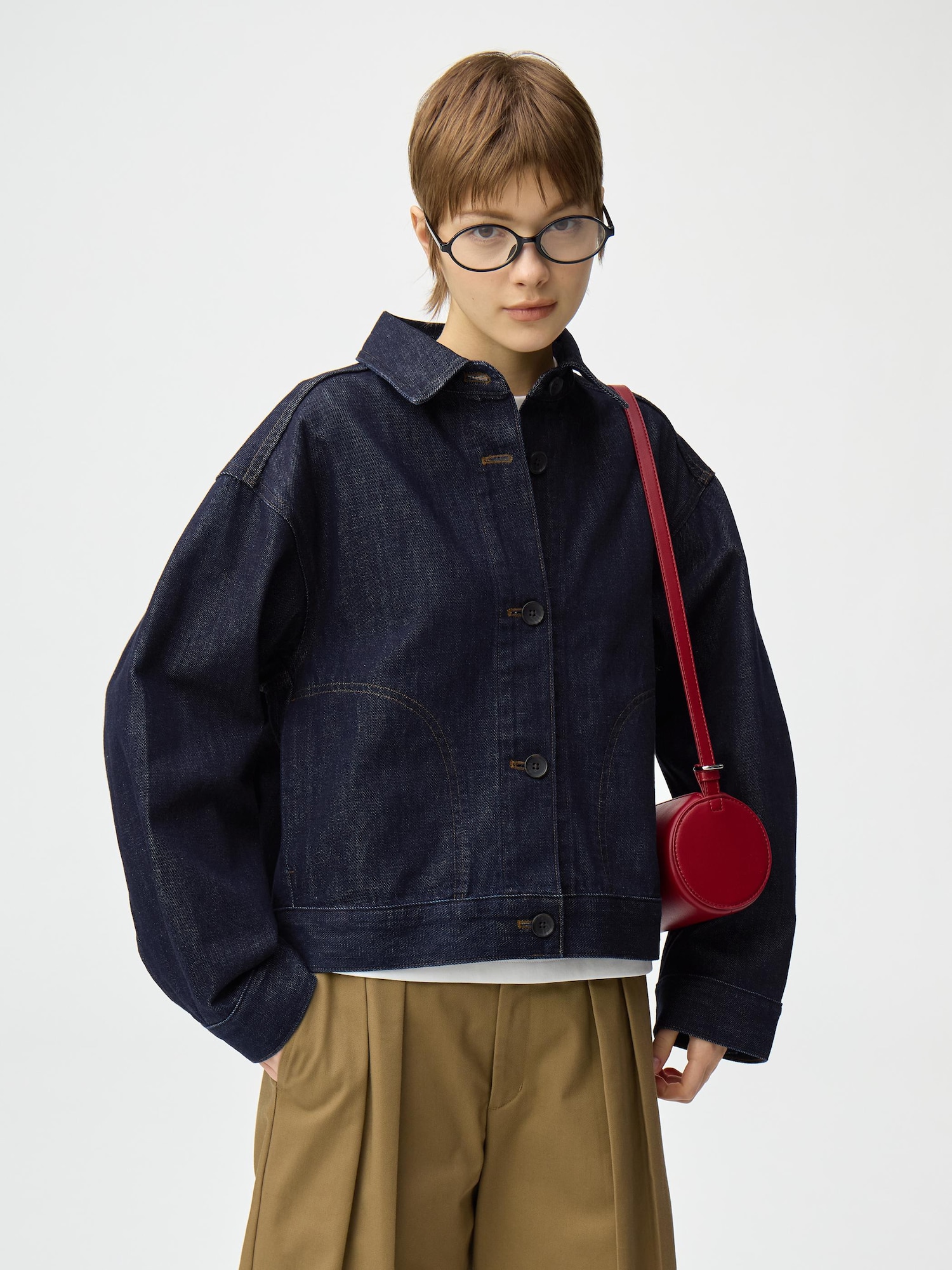 ジャケット・アウター argue COTTON NYLON M-65 HALF COAT/CAMEL M 65 Jacket Gap