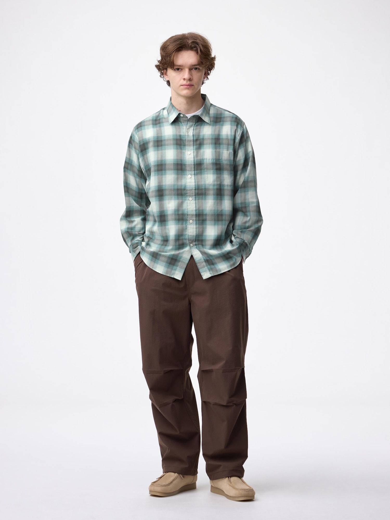 Ombre Checked Shirt | GU US