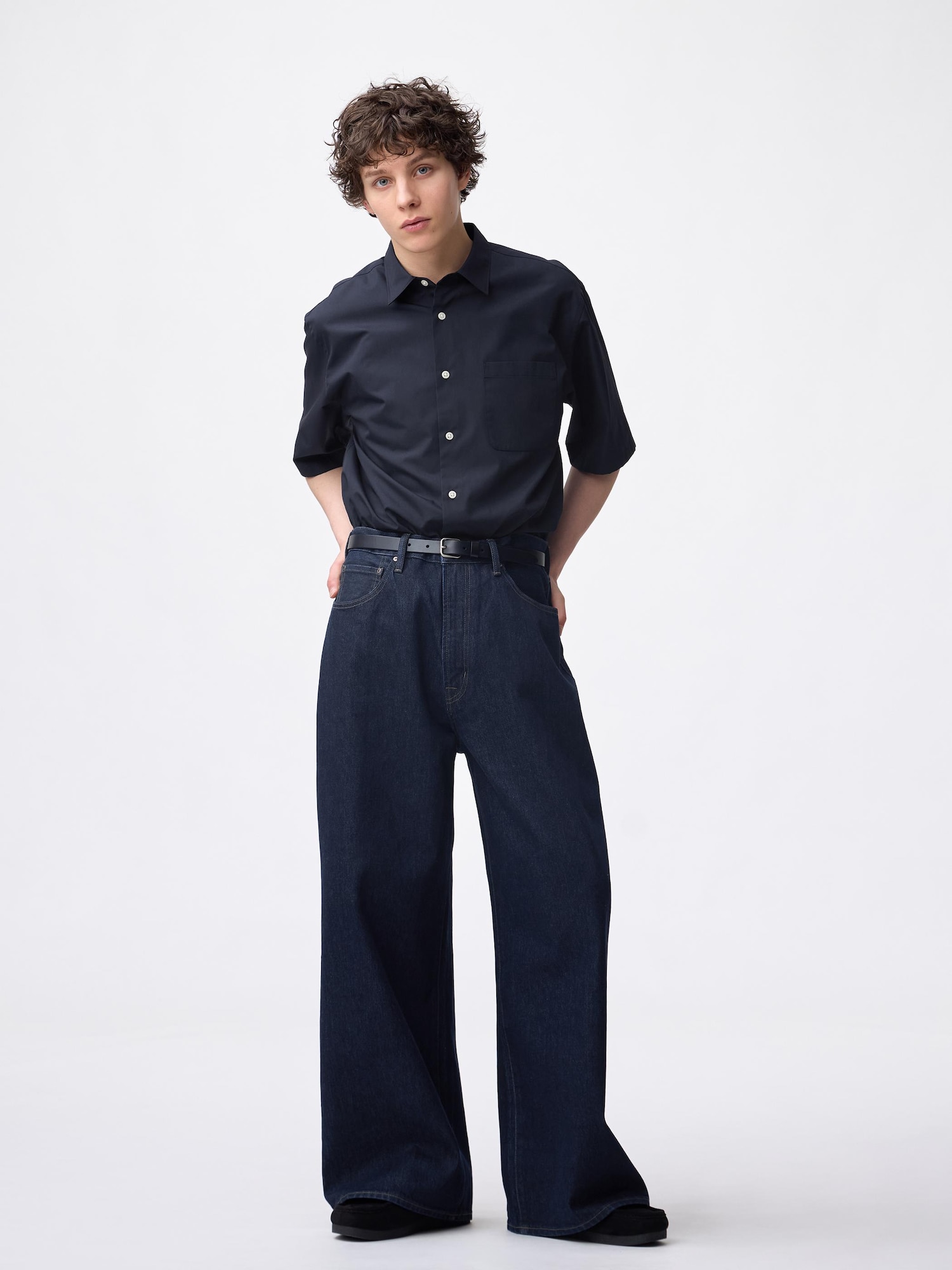 Men's Super Wide Jeans | GU US