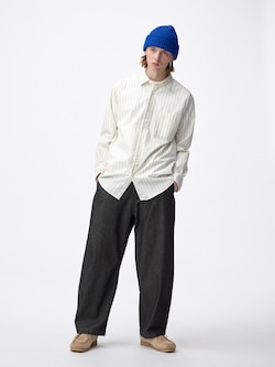 Light Denim Barrel Relaxed Pants