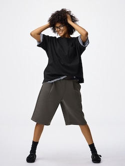 Double Face Sweat Baggy Shorts