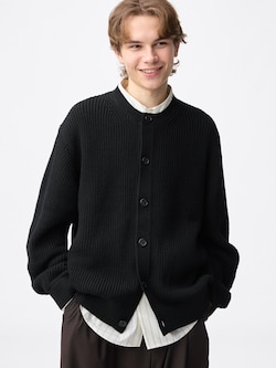 Lily Yarn Crew Neckcardigan