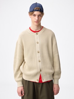 Lily Yarn Crew Neck Cardigan