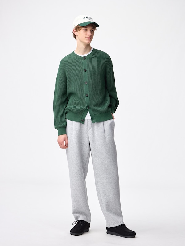 Lily Yarn Crew Neckcardigan