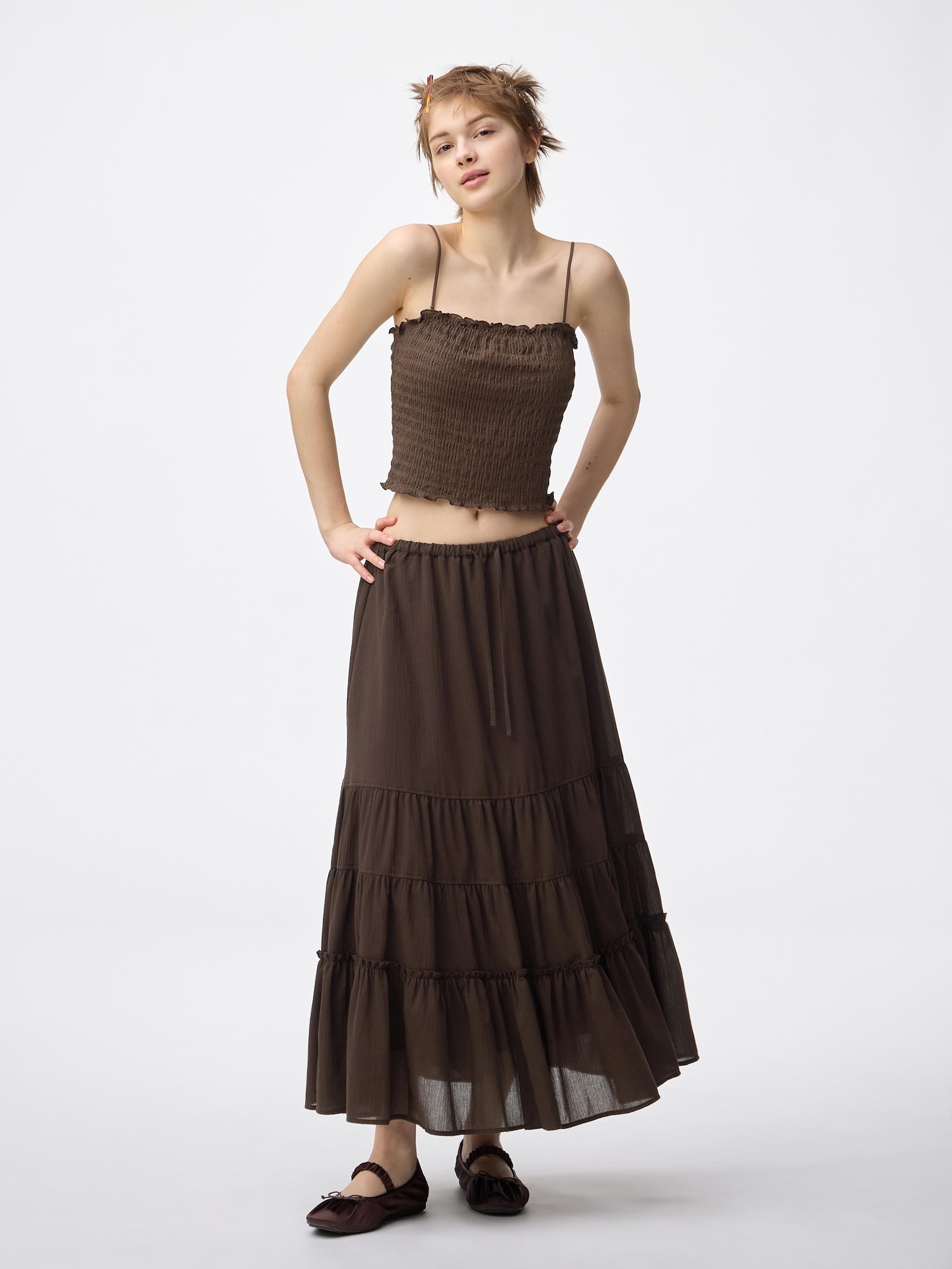 Women's Tiered Flared Skirt | GU US
