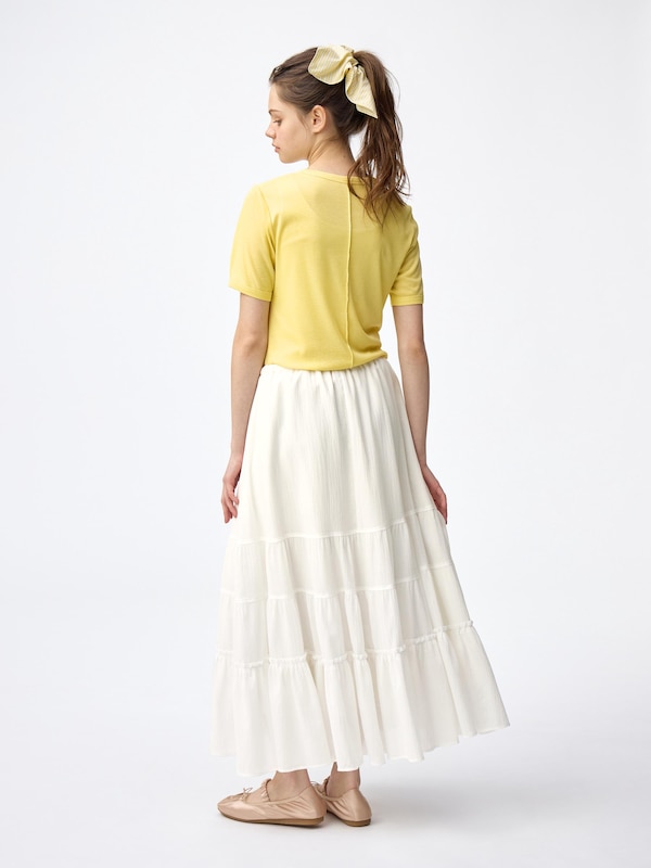 Tiered Flared Skirt