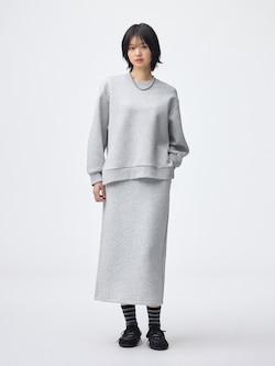 Double Face Sweat Narrow Skirt