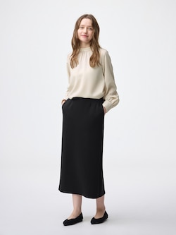 Double Face Sweat Narrow Skirt