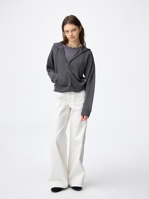 Loop Yarn Full-Zip Hoodie