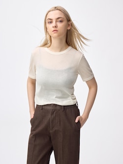 Soft Sheer Crew-Neck T-Shirt